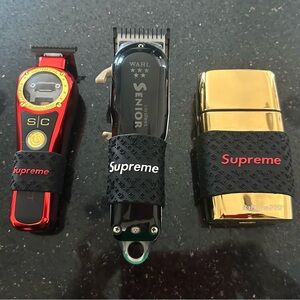 Trimmer clipper and shaver Grips.Non Slip bands set of 3 (black)